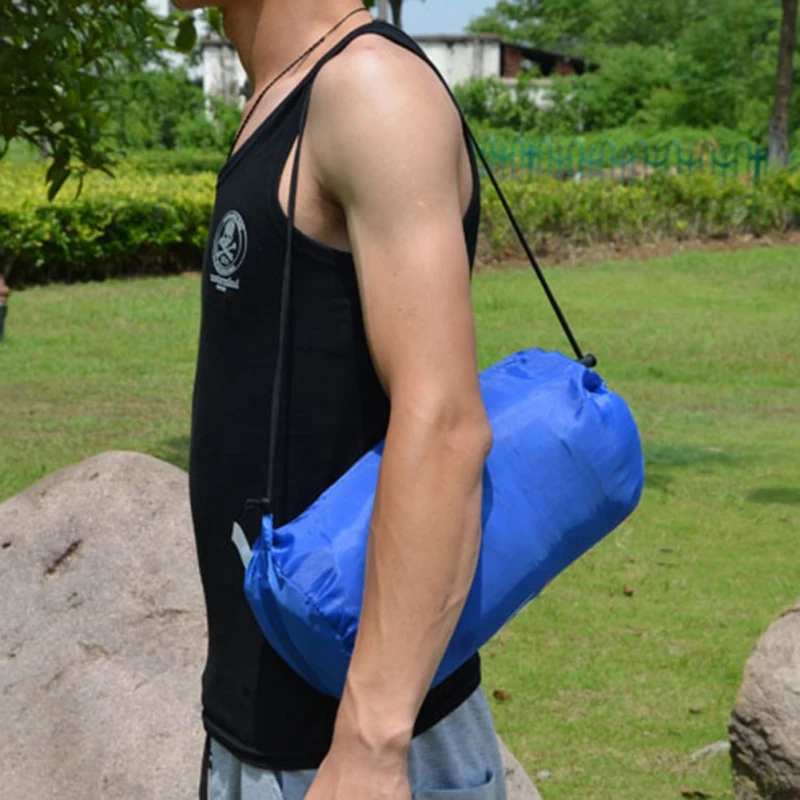 New Outdoor Cotton Sleeping Bag Type Sleeping Bag Portable Camping Envelope Ultralight Waterproof With Cap For Travel Camping
