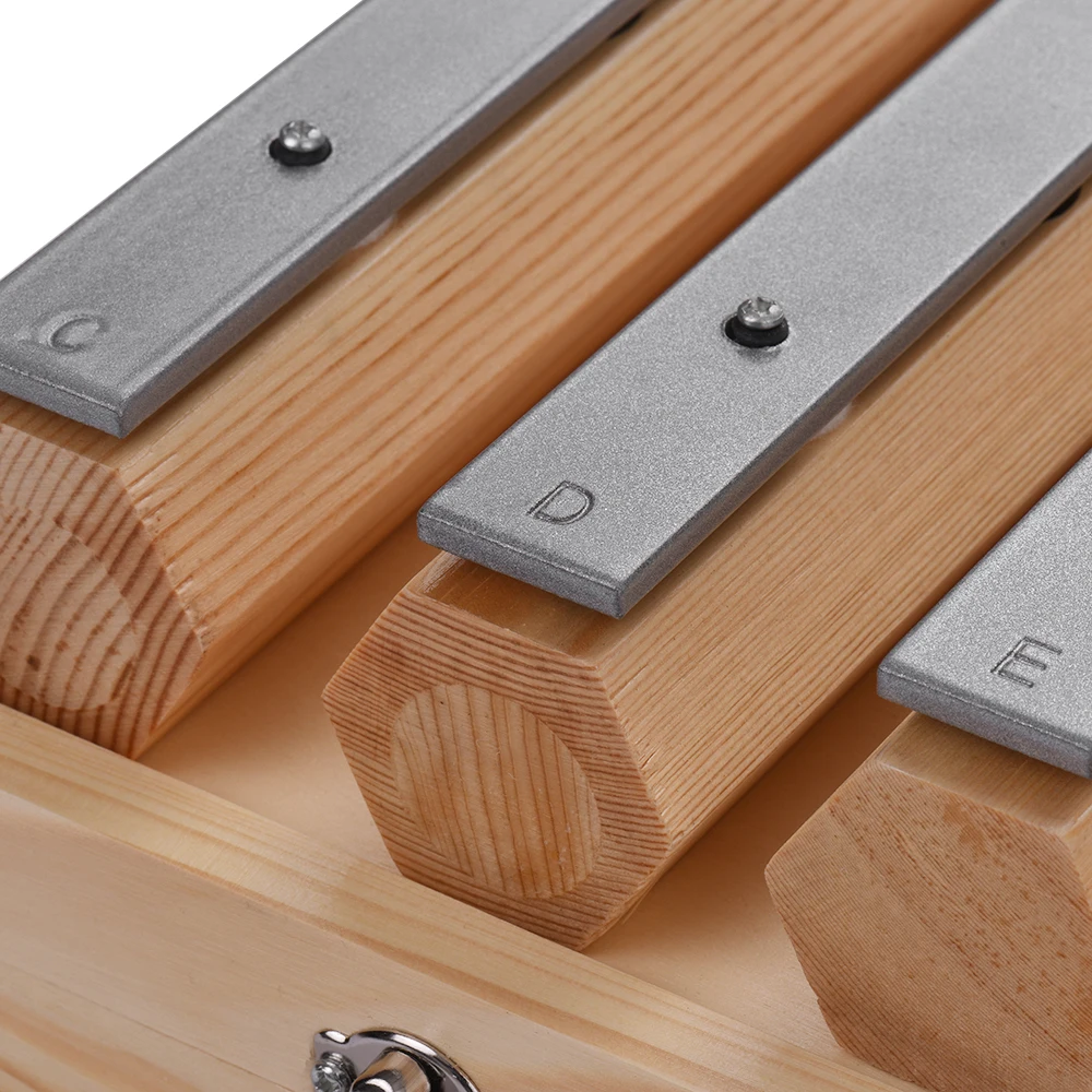 10 нот ксилофон Glockenspiel разъединительный дизайн ударный инструмент для музыкального образования ритм тренировка с деревянным
