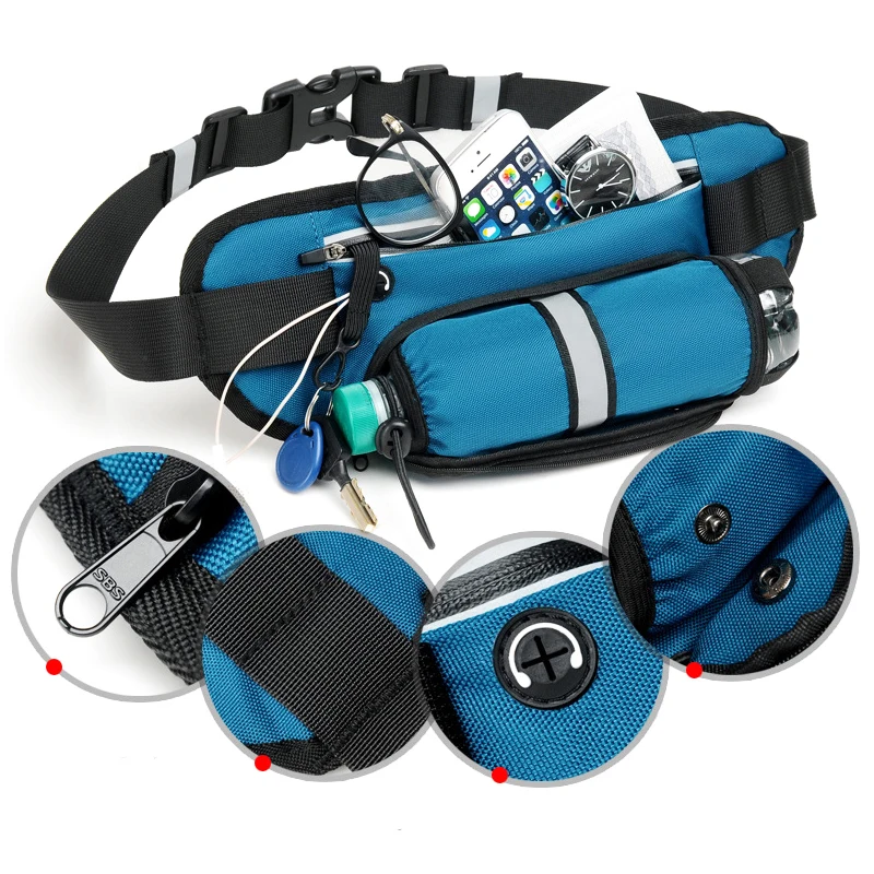 Marsupio Da Corsa Per Esterno Marsupio Borsa Da Lavoro Multifunzionale Borsa Da Campeggio Portafoglio Porta Telefono Borsa Impermeabile