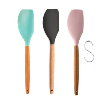 

Non Stick Cooking Butter Silicone Spatula Cookie Pastry Scraper Cream Cake Baking Spatula