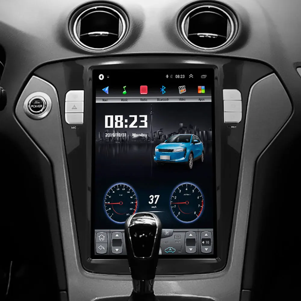 12.8 inch 4G Lte 64G ROM Vertical android system for Ford mondeo 2011-2013 years multimedia video r