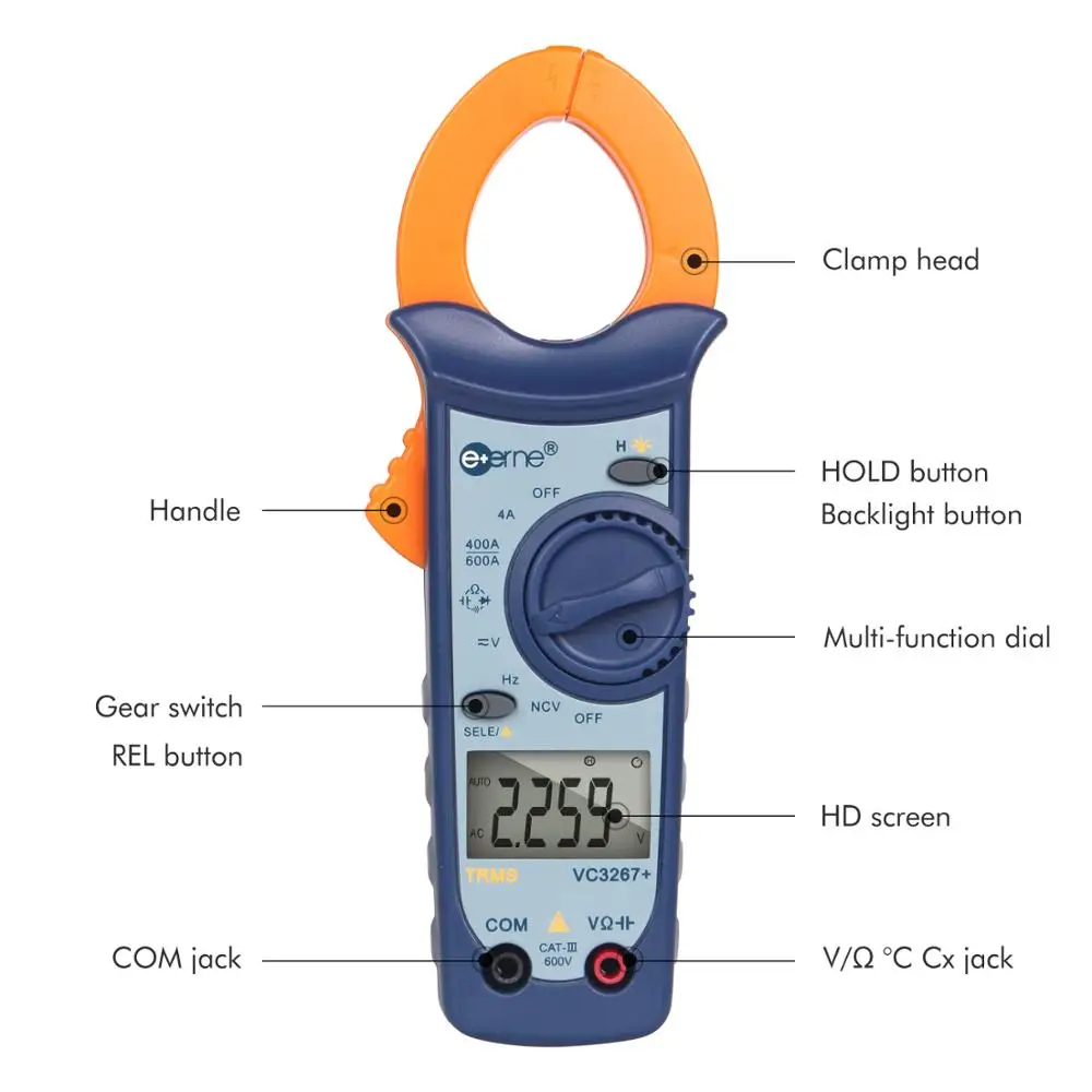 Мультиметр VC3267 + цифровой с автоматическим выбором диапазона измеритель