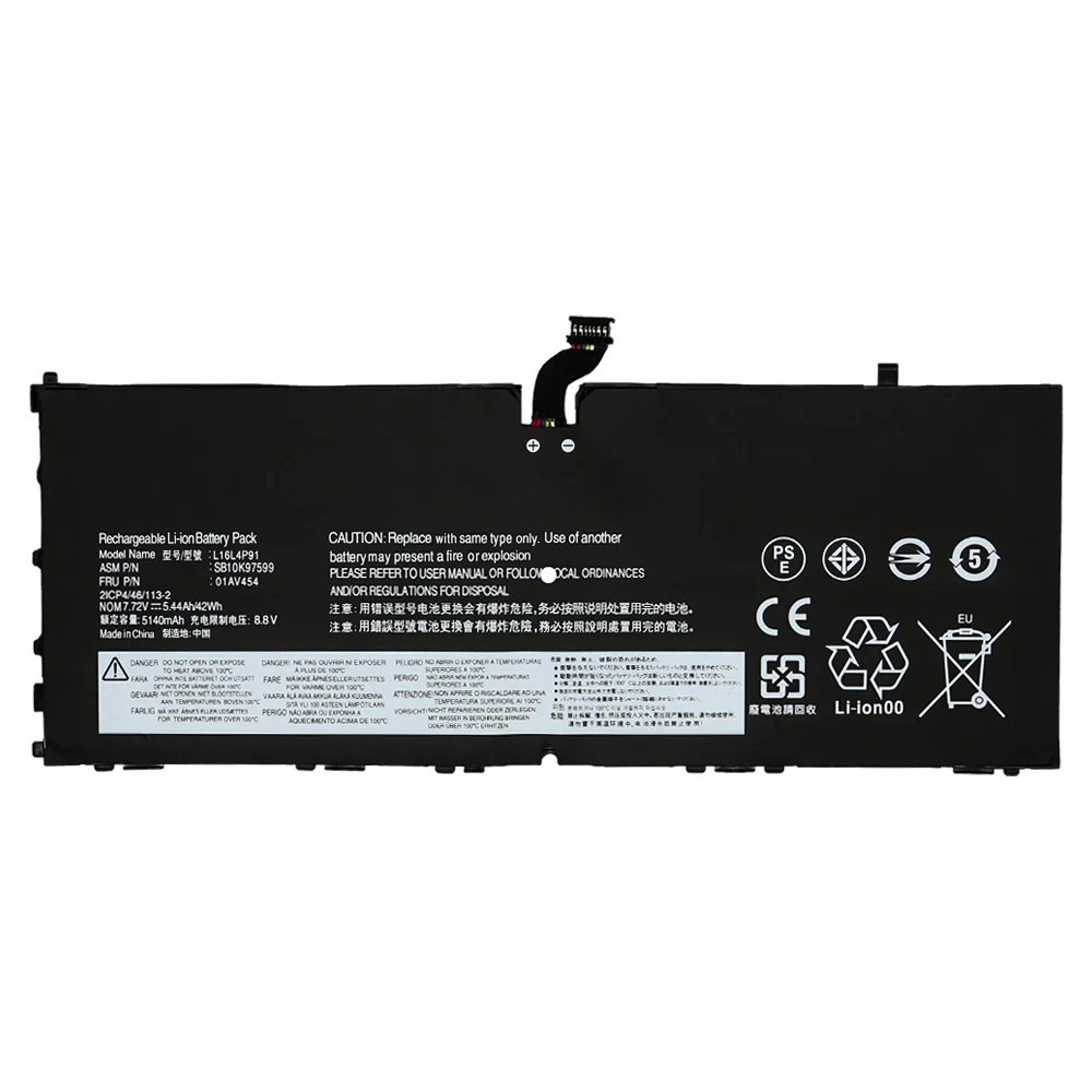 Nova L16l4p91 01av454 01av454 01av453 x1 L16m4p91 para Lenovo Thinkpad Tablet Gen Sb10k97598 Sb10k97599 - Imagem 2