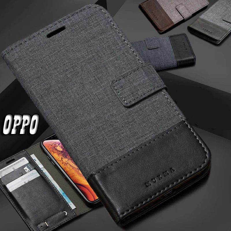 Чехол-книжка из искусственной кожи с подставкой для OPPO Realme X2 Pro Cover Reno 2/z чехол A9 2020