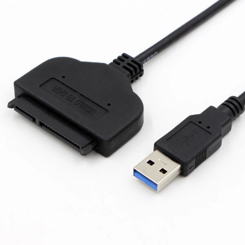 22 Pin SATA3 To USB 3.0 2.5 Inch Hard Drive SSD Adapter SATA Converter Cable Plug And Play No Driver Installation Required