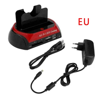 

Dock HDD Docking Station 2.5/3.5in IDE SATA USB 3.0 Dock HUB Dual HDD Hard Drive Disk Docking Station