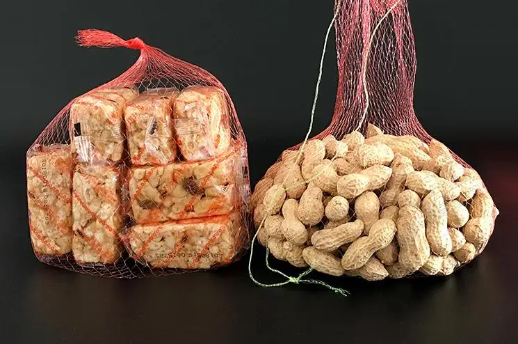 

White, yellow, red Fruit net bag plastic mesh mesh bag home receive net food packaging net Mesh bag garlic kitchen receive net