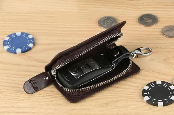 KUDIAN BEAR винтажный держатель ключа кошелечного типа мужской однотонный ключ кошелек-органайзер сумка автомобильный кошелек для экономки PU кожа BID112 PM49