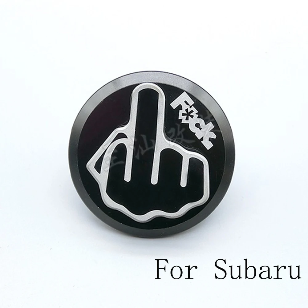 Subaru-Black 4 цвета индивидуальное украшение машинное масло Топливный наполнитель заготовка Крышка бака Крышка для Toyota Honda Subaru - Цвет: Subaru-Black