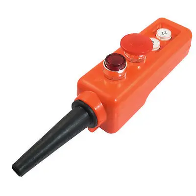 

Crane Up-down Control Station Red Lamp Self-lock Push Button Switch AC 220V