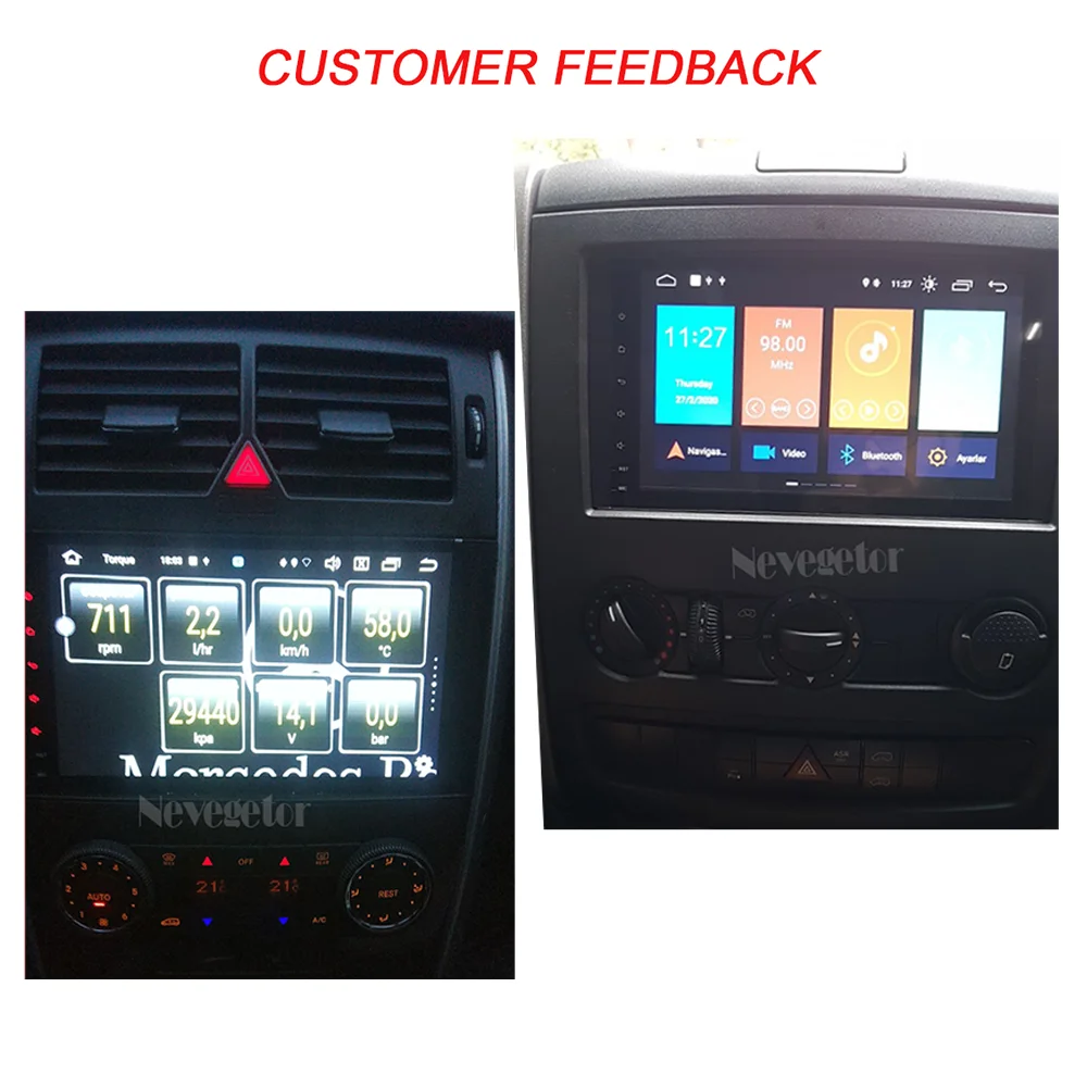 Чип DSP IPS 2din Android 10 GPS головное устройство для Mercedes Benz B200 A B Class W169 W245 Viano Vito W639 Sprinter W906