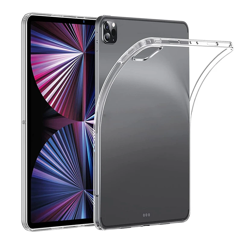 

Case For iPad Pro 11" 2021 2020 2018 Transparent Silicone Case For iPad 10.2" 2019 2020 9.7" 2017 2018 Air 12 9.7" Air 3 10.5