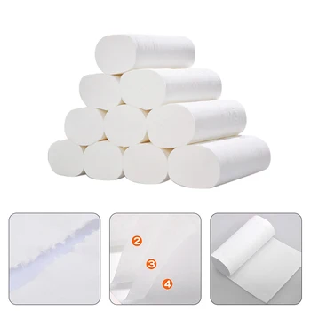 

14 Rolls Soft Toilet Paper, Bamboo Pulp Toilet Paper, 4 Layers Individually Wrapped Toilet Paper, Bulk Toilet Paper