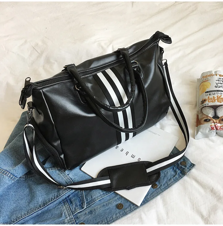Популярный бренд, короткая дорожная сумка, Мужская и Женская Ручная сумка через плечо, сумка для багажа, Большая вместительная обувь, спортивная сумка