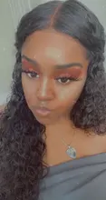 Peluca brasileña de ondas profundas prearrancada, peluca con malla frontal y pelo de bebé, 13x4, para mujeres negras
