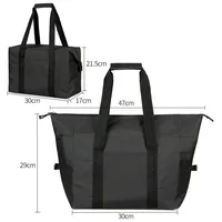 Folding Cooler Bag Large Capacity Ice Pack Outdoor Portable Aluminum Foil Fresh-Keeping Picnic Bag Multifunctional Shopping bag 1