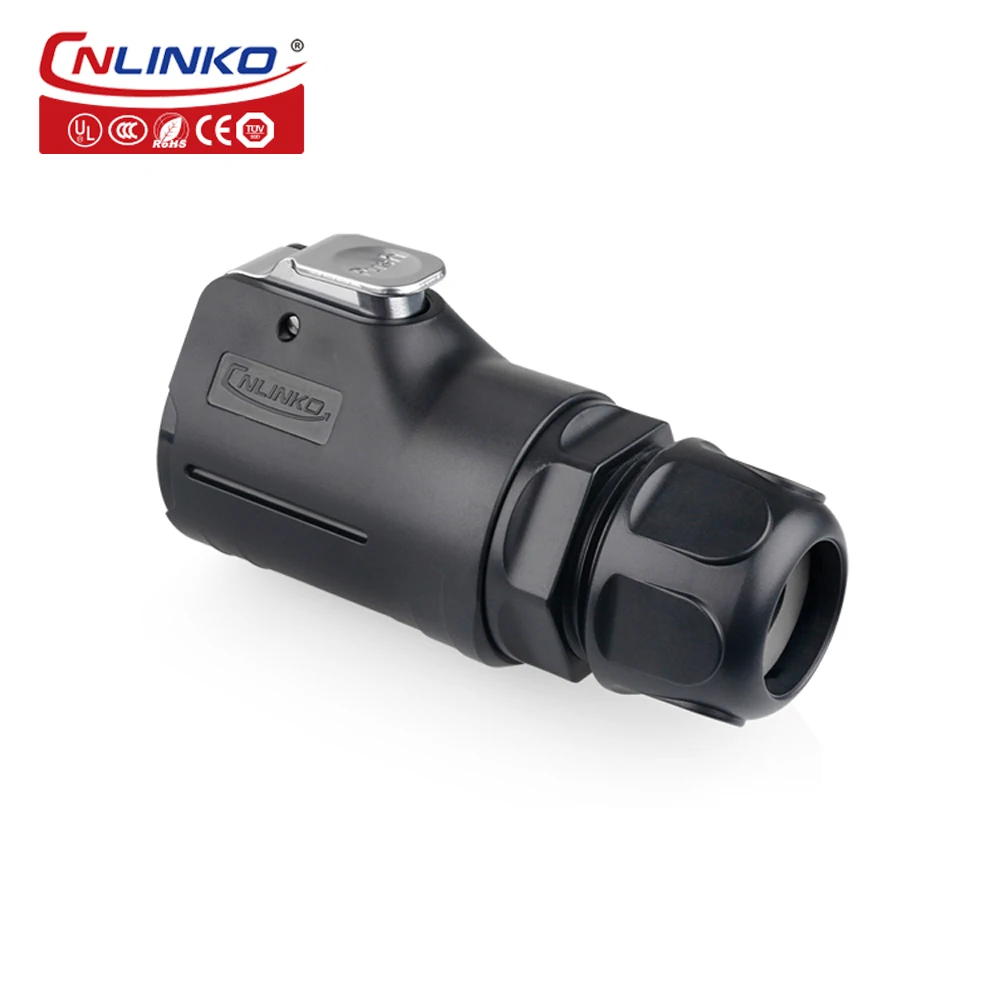 dc power plugue macho soquete femea serie lp28 circular cabo eletrico 04