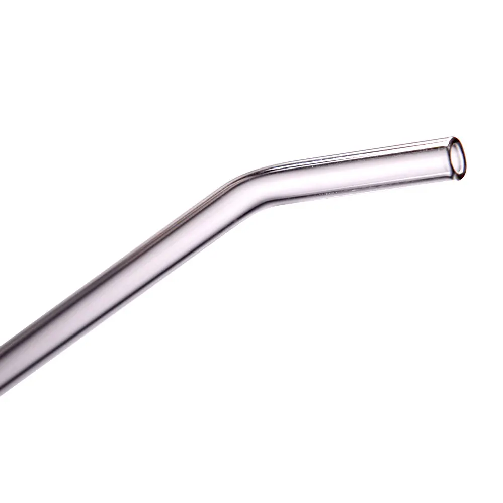 Glass Tube Drinking Straws Heat-Resisting Wedding 8pcs Transparent Glass Sucker Bar Fruit Juice
