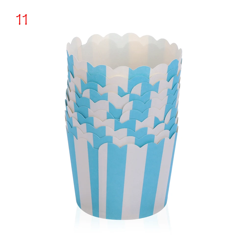 50PCS/Pack Cupcake Wrappers Cake Paper Cups Liner Case Trays Wedding Party Supplies Muffin Baking Cup 12Styles - Цвет: style11