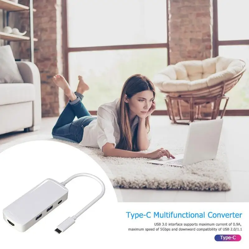 USB 3,1 type-C концентратор конвертер 4K HDMI USB 3,0 PD Быстрая Зарядка адаптер док-станция