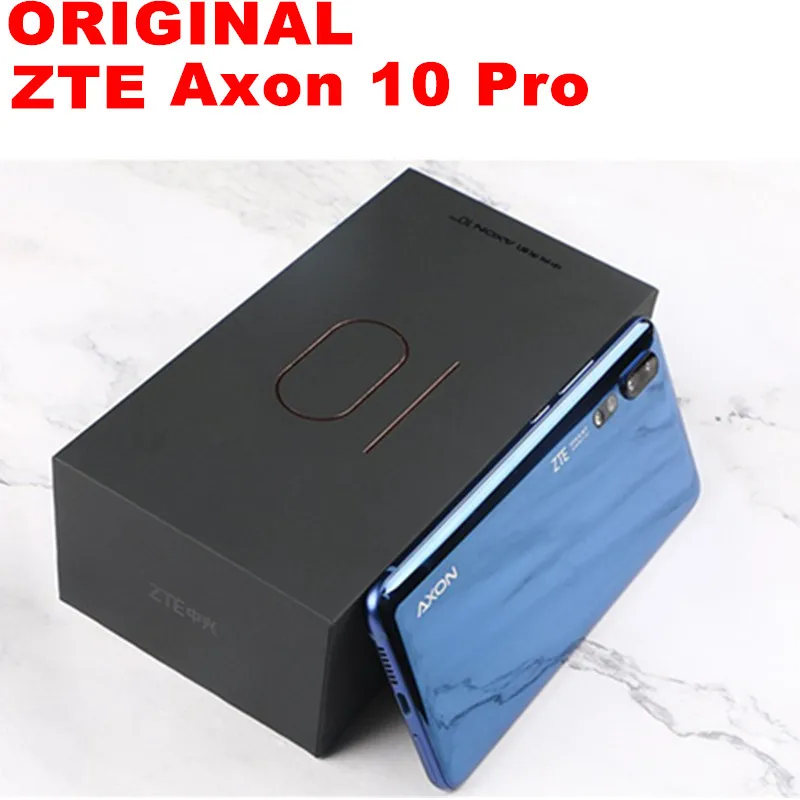 Новинка оригинальный Смартфон ZTE Axon 10 Pro Android 9 1 Snapdragon 855 6 47 дюйма IPS 2340x1080 12 Гб ОЗУ 256