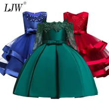Кружевное платье для девочек, детская одежда, платья для девочек для свадебной вечеринки, одежда для первого дня рождения, платье для новорожденных, принцесса детские для девочек