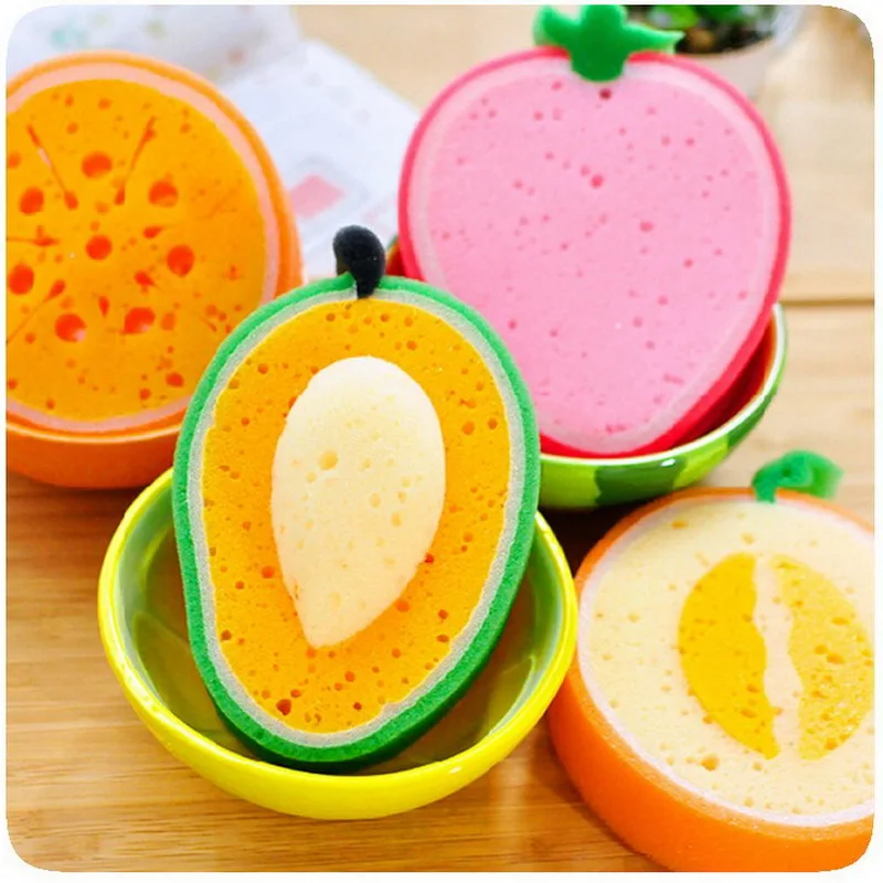 

1pcs Magic Cleaning Sponge for Dish Melamine Eraser Cute Fruit of Thicker Sponge Diy Washing Kitchen Bathroom Accessory E
