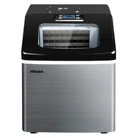 220V HICON NEW ice machine commercial tea shop small mini square ice 25kg home automatic ice making machine 1