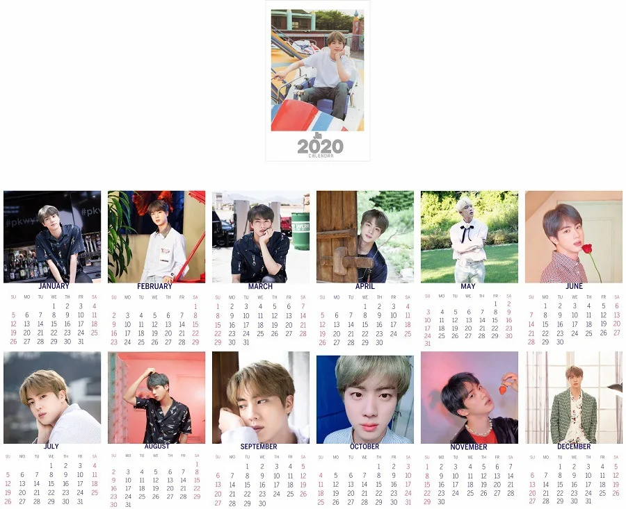 Новинка kpop Bangtan Boys suga v blackpink twice got7 exo TXT Jimin JUNGKOOK календарь Настольный календарь
