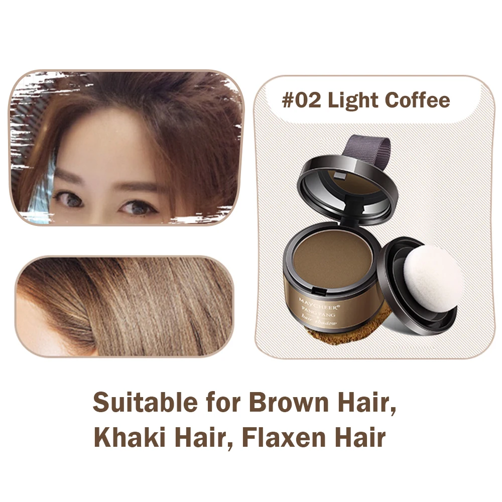 4 цвета, пушистая пудра для волос, мгновенно черное покрытие для корней волос, естественная мгновенная Линия для волос, тени для пудры, маскирующее покрытие для волос - Цвет: 2