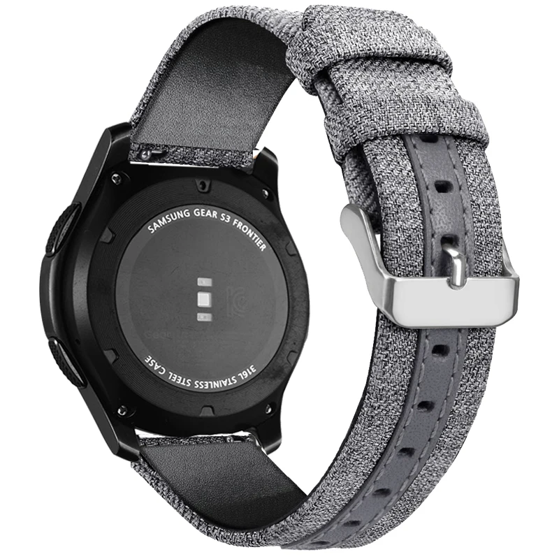 

22mm 20mm Nylon Bands For Samsung Gear sport S2 S3 Frontier Classic Band huami amazfit bip Strap galaxy watch active 42 46 mm
