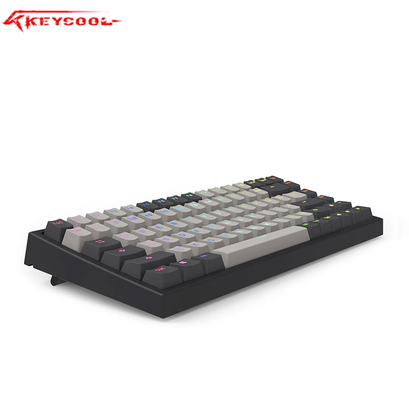 Механическая клавиатура Keycool Kc84keys PBT Hotswaple Switch для ноутбука проводная 84RGB Kailh