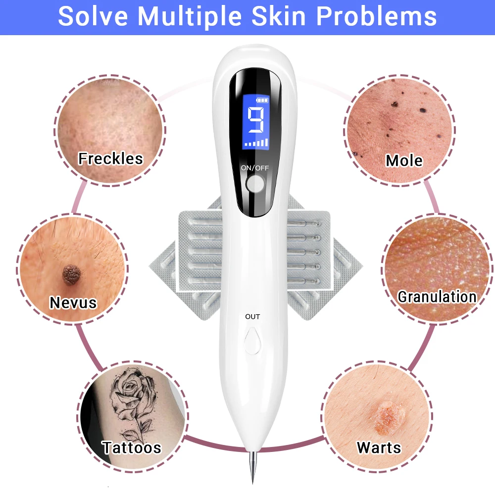USB перезаряжаемая моль пятно веснушки машинка карандаш для удаления татуировок