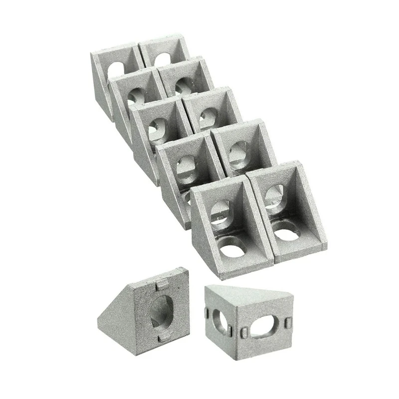 12 Piezas Conector Recto 2020 + Tornillos - Para Perfil De Aluminio, Impresora 3D, Proyectos DIY