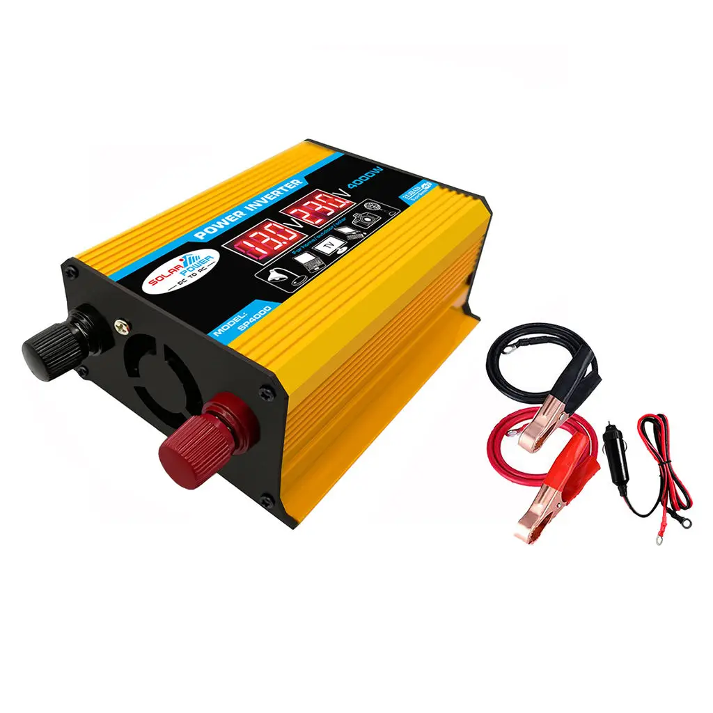 4000W Power Inverter DC 12V to 110V AC Car Converter 2 USB Ports Adapter Charging Camping Inverters | Автомобили и мотоциклы
