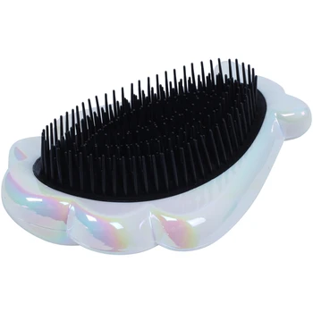 

Anti-Knotted Shell Hair Comb Massage Comb Hair Brush Comb Professional Women Hairdressing Supply Pearl White
