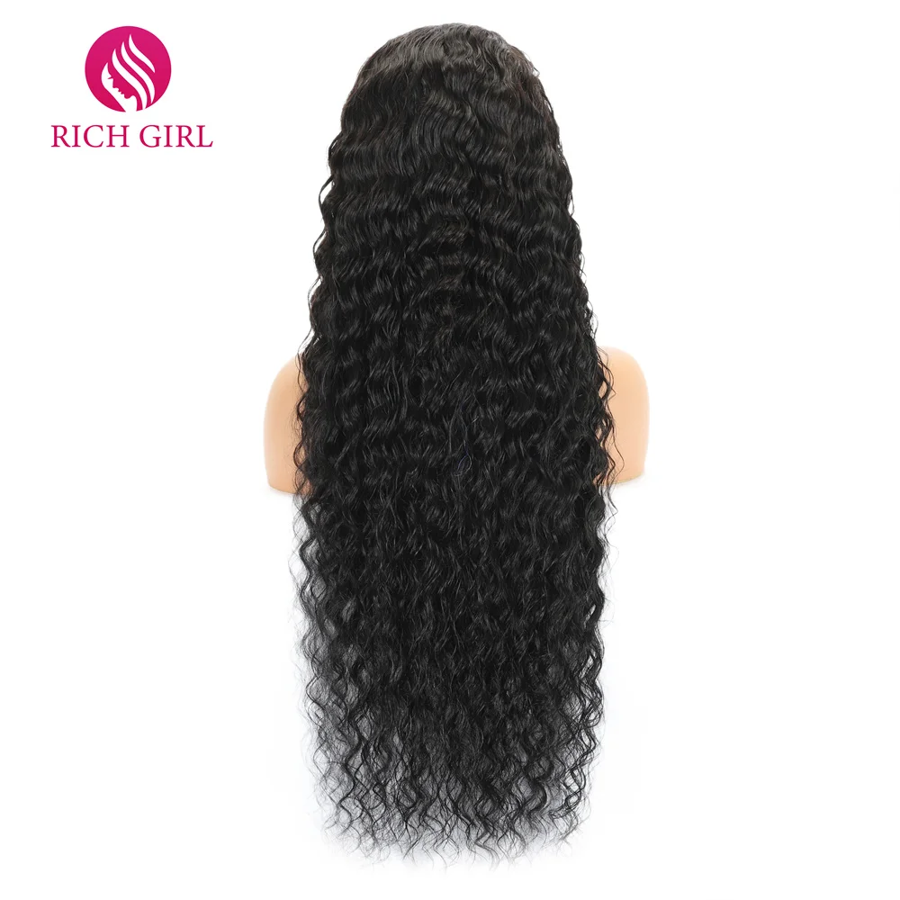 Brazilian Deep Wave Frontal Wigs 13X6 HD Lace Front Human Hair Wigs For Women Richgirl 4X4 5X5 6X6 Deep Curly Lace Closure Wig