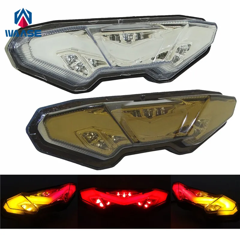 waase For Yamaha MT10 FZ10 MT-10 FZ-10 2016 2017 2018 2019 2020 2021 Rear Tail Light Brake Turn Signals Integrated LED |