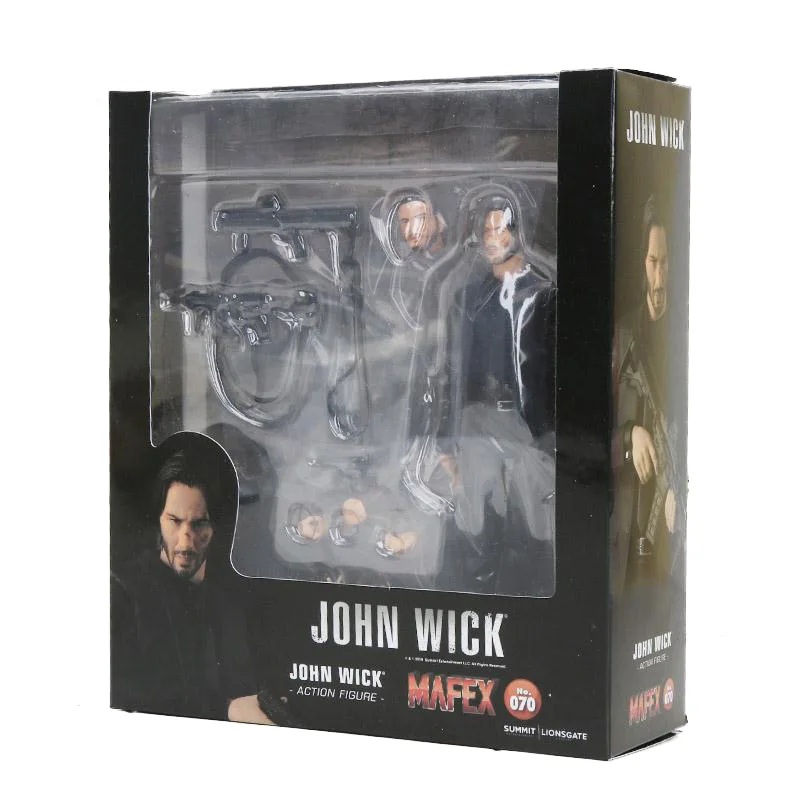 Фильм игрушки Джон фитиль Mafex 070 фигурка модель игрушки Джон Вик кьяну Ривз кукла подарок - Цвет: in box