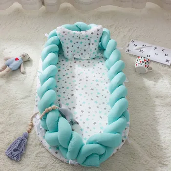 

Multi Functional Portable Bionic Bed Toddler Cotton Cradle Baby Bassinet Bumper Foldable Sleeper Babynest Mattress 0-2Y new hot