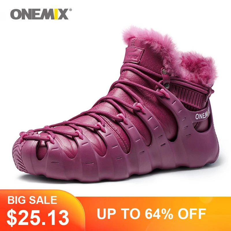 Sneakers Trekking Shoe Women Snow-Boots Anti-Slip-Shoes Outdoor Waterproof Winter ONEMIX