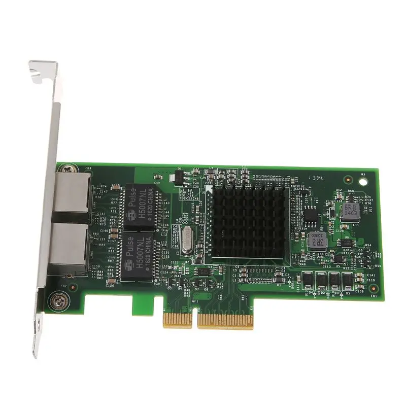 PCIE Daul Порты и разъёмы Broadcom 5709 чип браузер Gigabit Ethernet сетевой карты 2 RJ45 подключения внешних 10/100/1000 Мбит/с, бездисковой