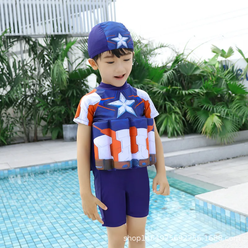 

2020 New Children Detachable Buoyancy Floating SwimwearTraining Bathing Suit Safe Learning Lesson Protective Float Swimsuit