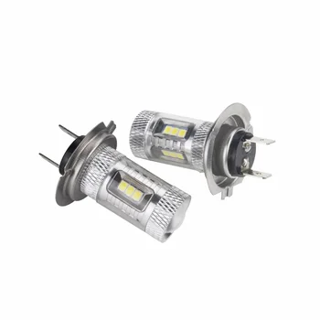 

Car LED Headlights Auto 2Pcs H7 Fog White 12V 6000K Lamps Replacement Parts