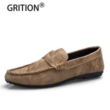 GRITION/Мужская прогулочная обувь; уличная летняя повседневная обувь на плоской подошве; Легкие дышащие мужские кроссовки без шнуровки; мягкие беговые кроссовки