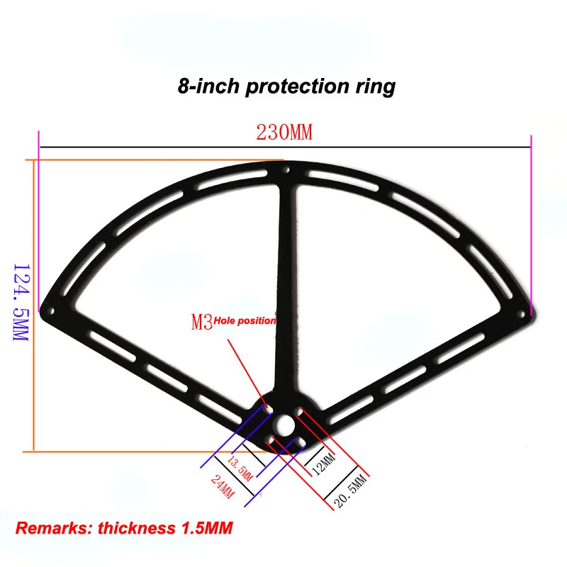 3/6/8 дюймовый пропеллера Защита Анти-столкновения кольцо гоночный Квадрокоптер Дрон мотор протектор для 140 250 300 330 380 стеллаж для выставки товаров