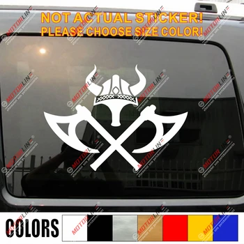 

Spartan Sparta Viking Warrior Helmet Decal Sticker Odin Ax Norse Car Vinyl