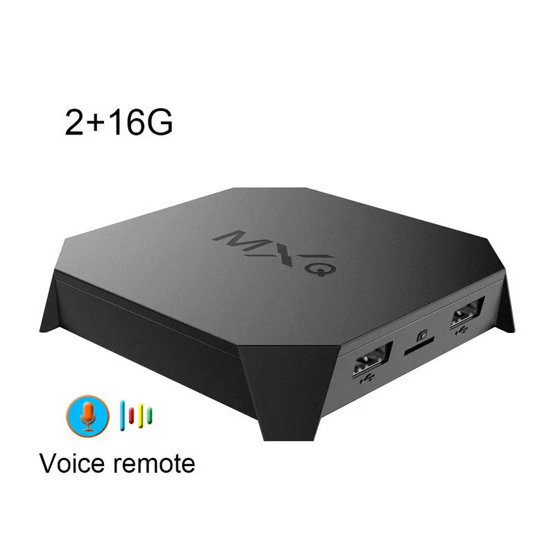 MXQ tv Box Android 7,1 2G 16G Смарт-бокс 4K HD 3D 2,4G WiFi S905W четырехъядерный Медиаплеер Smart tv Android tv Box для Youtube - Цвет: 2G 16G voice remote
