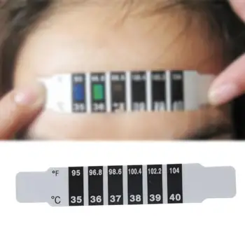 

10 Pcs Baby Forehead Thermometer Check The Body Temperature On The Forehead Easy To Use And Measure Quickly Reusable