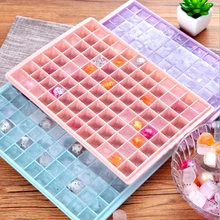 Кубик льда делая форму ромбовидный пластиковый летний кубик льда формовочные лотки холодный лед квадратная форма 96 кубиков для изготовления льда